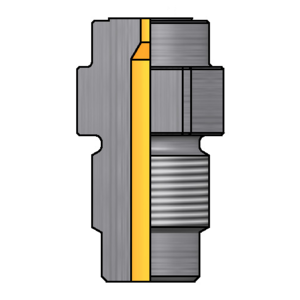 5000-00571 Ø8 Düsenspitze flach (Arburg-DEMAG, M24x1.5, L=54)
